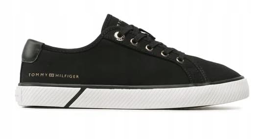Tommy Hilfiger damesneakers sorte snørebånd 36 3G6G1* TNA