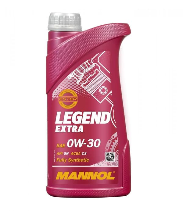 Mannol bilmotorolja 0W30 Legend Extra Ester C2/C3 1 liter syntetisk
