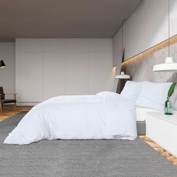 vidaXL Bäddset, Vit, 140x200 cm, Lätt mikrofiber