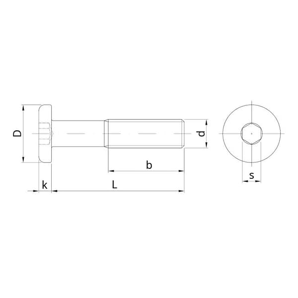 Fladhovedet møbelskrue M8x45 Galvaniseret stål 20 stk.