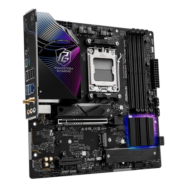 ASRock B850M Riptide WiFi-moderkort, Micro ATX, AMD AM5