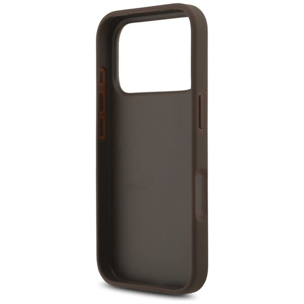 Guess 4G stort logo-cover til iPhone 17 Pro - brun