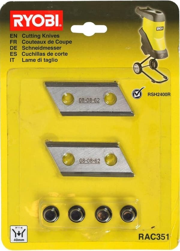 RYOBI Klippblad (2 st.) för rivare RSH2400R