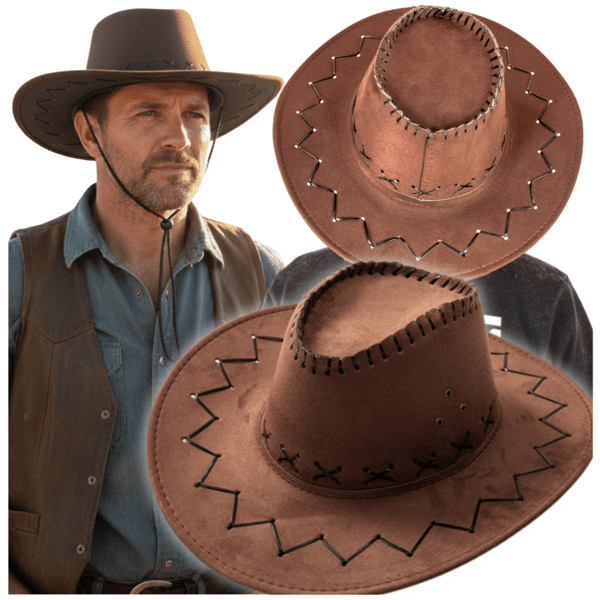 Brun cowboyhat