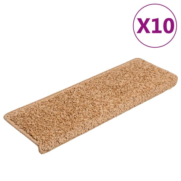 vidaXL Trappsteg, 10 st, 65x21x4 cm, Beige