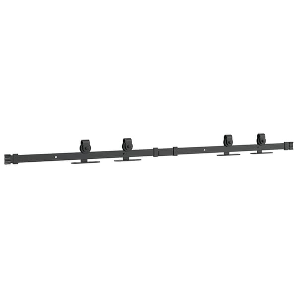 vidaXL skydedørssystem til møbler, 122 cm, kulstofstål