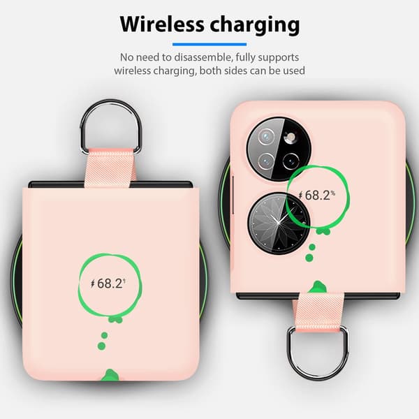 HUAWEI P50 FICKSKAL ROSA HÅRT BAKSIDA SOLID SKYDDANDE HÅLLBART