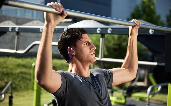JBL Endurance Pace trådløse hovedtelefoner hvide