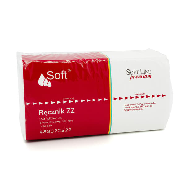 ZZ SOFT cellulosahandduk, 2v. 23x22 cm 3000 st.