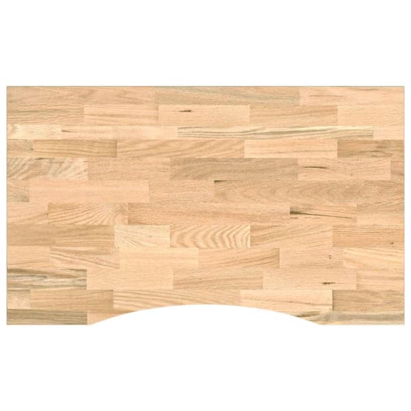 vidaXL arbejdsbord 100x60x81,5 cm massivt egetræ
