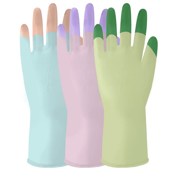 Hushållshandskar av gummi, 2 par, 28 cm