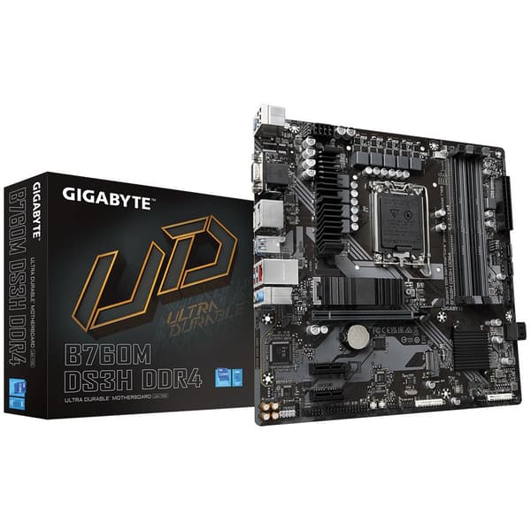 Gigabyte B760M DS3H DDR4 bundkort