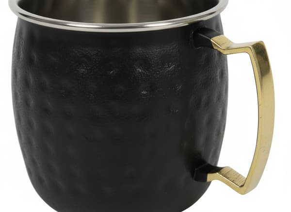 MUGG I ROSTFRITT STÅL 475 ML SVART BELÄGGNING