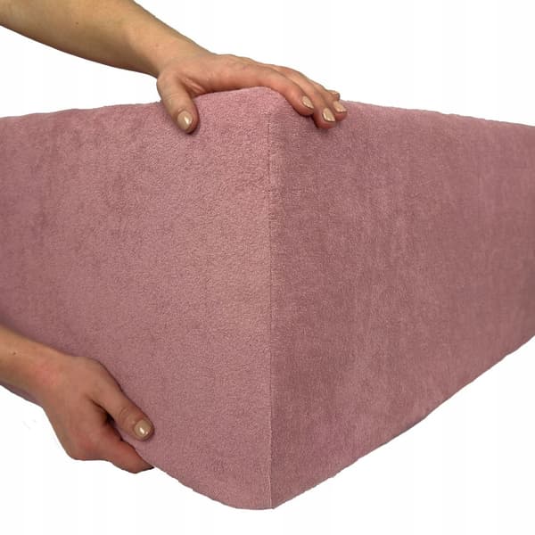 Frotté lagen Deluxe - pariserrosa 70x140 med elastik pariserrosa