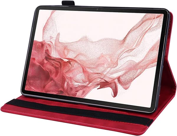 ETUI TIL SAMSUNG GALAXY TAB S8 2022/ TAB S7 2020 RØD MANDALA