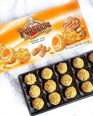 Papagena våffelbollar med jordnötter 125 g