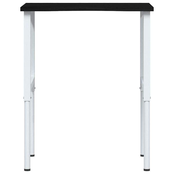 vidaXL arbejdsbord mørkebrunt 80x60x(71,5-98) cm egetræ
