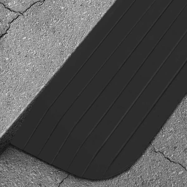 vidaXL Tröskelramper, 2 st, 110x21x2,5 cm, gummi