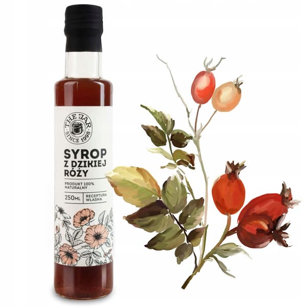 Hybensirup med rørsukker 250ml