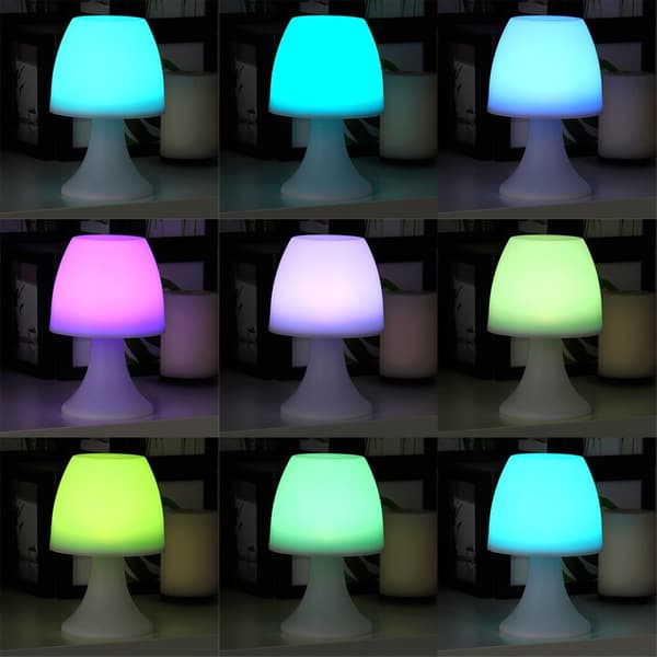 LED-natlampe flerfarvet 19 cm