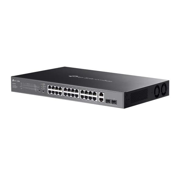 TP-LINK ES228GMP-switch, 26 Gigabit Ethernet-portar