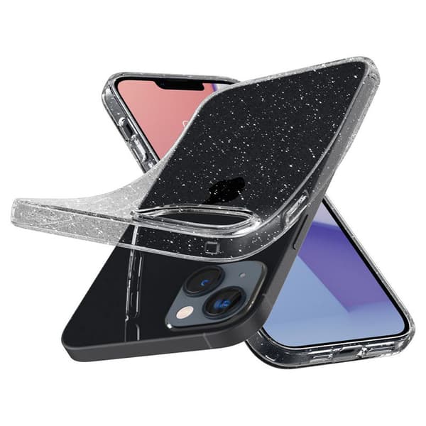 Spigen Liquid Crystal Glitter - Etui til iPhone 15 Plus / iPhone 14 Plus (Klar)