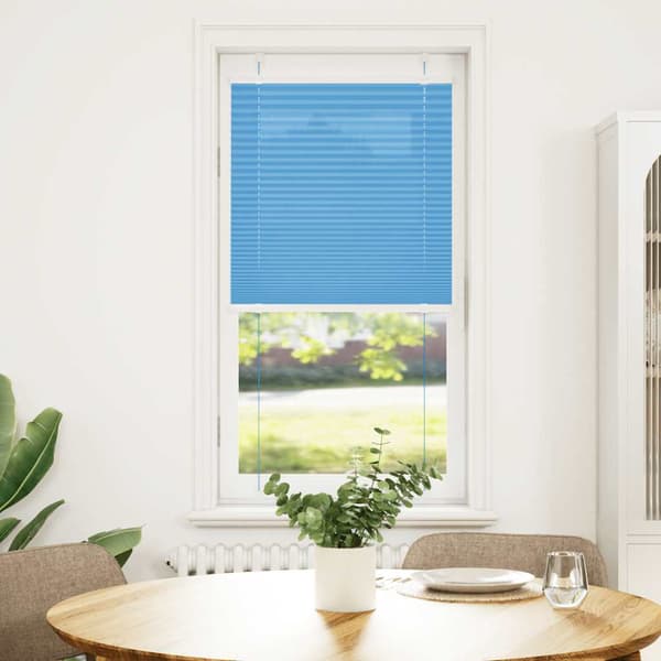 vidaXL blå plissegardin 65x150 cm stofbredde 64,4 cm