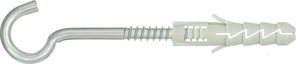 FIX 8x40 mm laajennustulppa kattokoukulla - läpipainopakkaus - 4 kpl