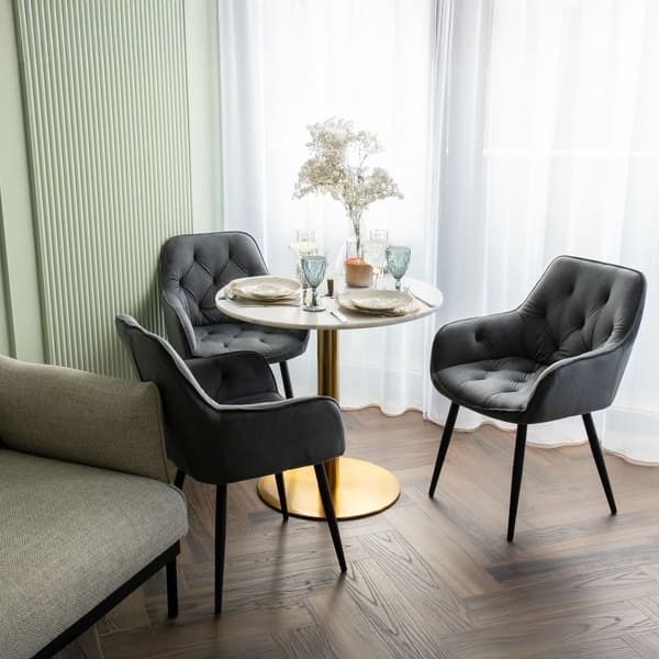 NEVADA VELVET grafit sammetsstol