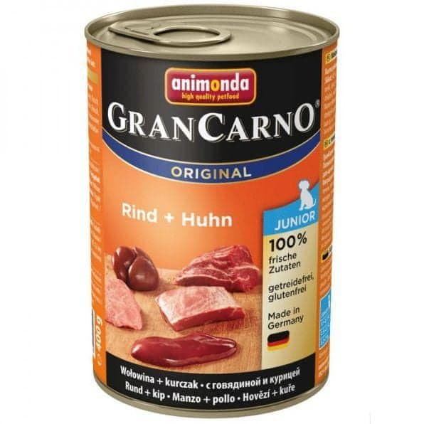 Animonda Grancarno Junior vådfoder til hunde 12 x 400 g