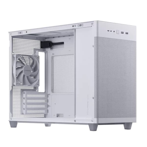 ASUS AP201 PRIME CASE TG hvidt computerkabinet, Mini Tower