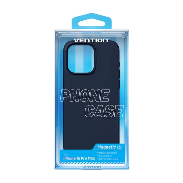 Vention KUFL0-40 Silikone-cover til iPhone 15 Pro Max (Blå)
