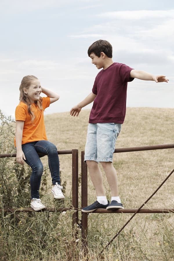 ORANGE T-shirt bomull 3-4 år 104cm