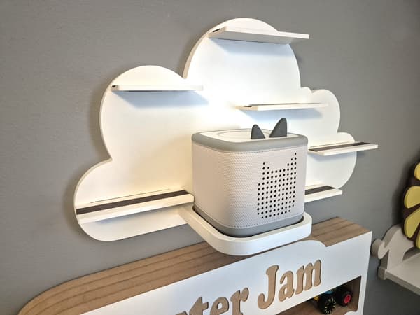 Cloud-hylde/display til lydfigurer til Toniebox 2-systemet