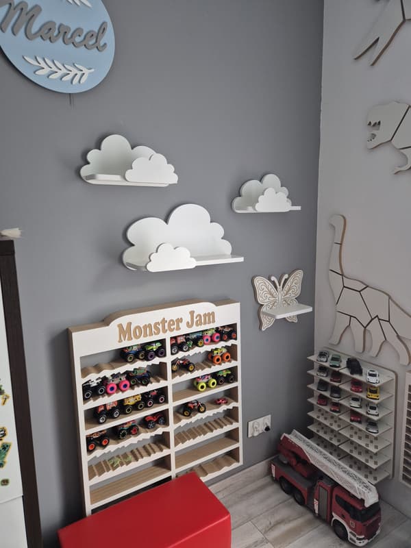 Cloud Shelves Set om 3 FANTASY EXTRA - Prestigefyllda rundade toppar