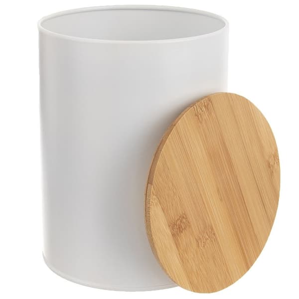 Whiteline metalmadbeholder med bambuslåg, 2,3 l