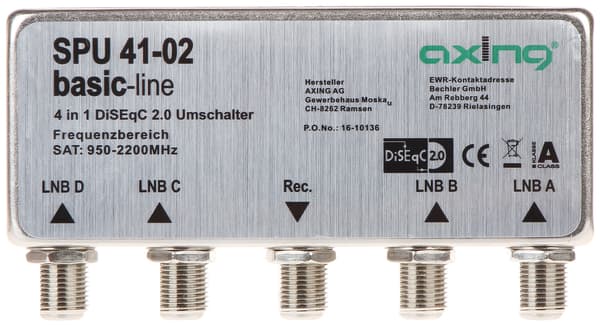 SPU-41-02 DiSEqC 2.0 -akselikytkin