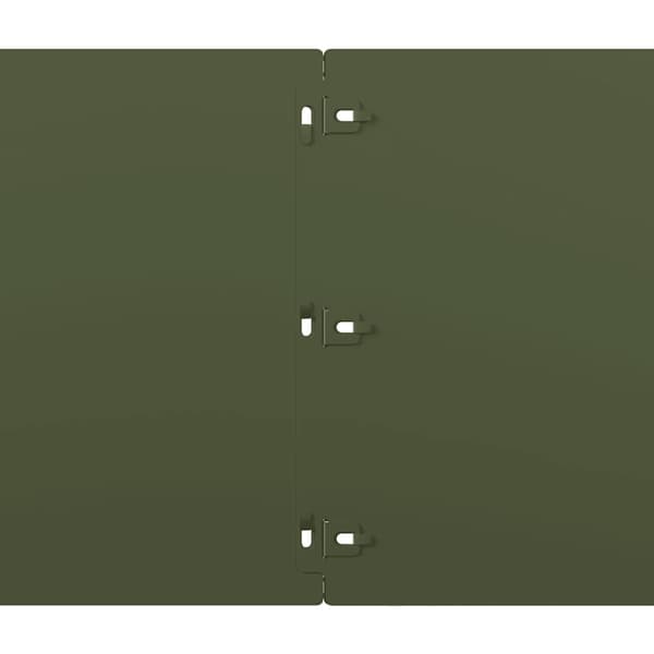 vidaXL græskant 20 stk. olivengrøn 25x103 cm