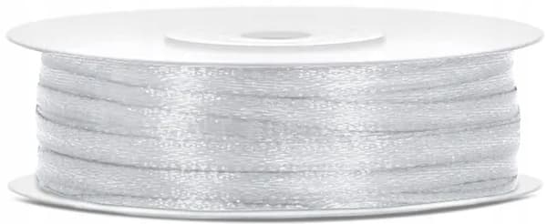Satinband Silver Dekorativt Bröllopsband 3mm 50m
