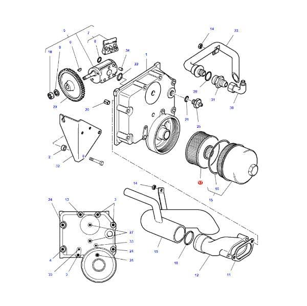 Hydrauliöljyn suodatin HY90389 SF-suodatin
