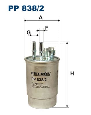 BRÄNSLEFILTER PP8382 FILTRON