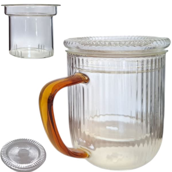 GLAS TERMOKOP 0,4L GLASINFUSION TIL BRYGNING AF TE OG URTER