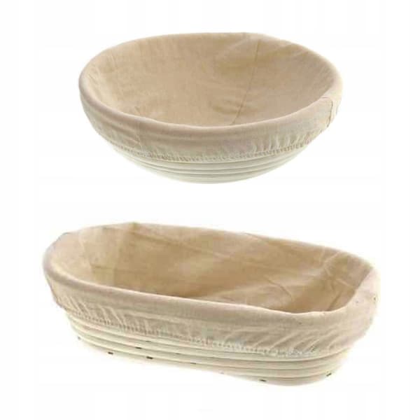 SET MED BRÖDJÄSNINGSKORGAR I ROTNING, 28 OCH 23 cm