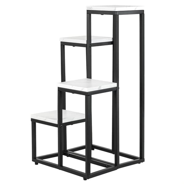 Stående blomställning, blomställ, krukor, 4 hyllor, loftstil