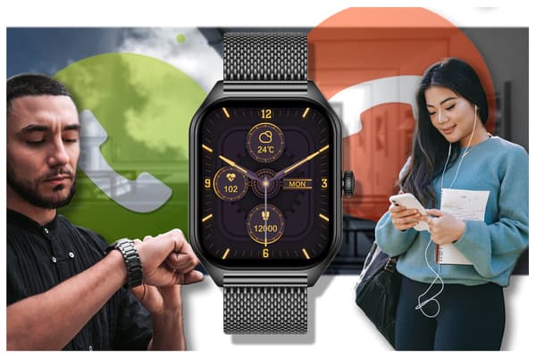 ÄLYKELLO UNISEX Rubicon RNCF03 - ROZMOWY BLUETOOTH, AINA NÄYTÖLLÄ (sr049a)
