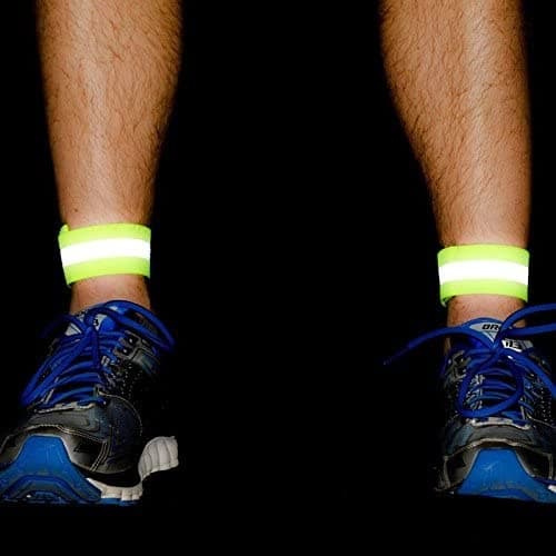 Reflekterende armbånd til løbecykel, velcro, 4 cm, gul