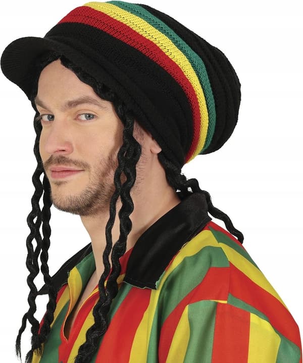Rastakeppi musta värillinen reggae Jamaican karnevaaliasu pallo