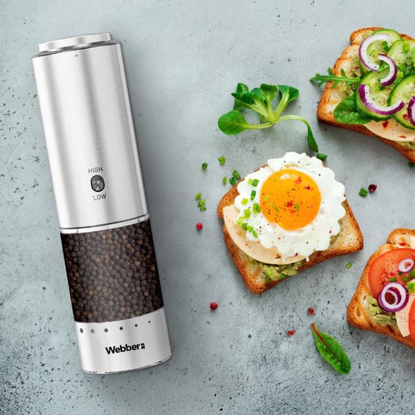 ELEKTRISK PEPPAR- OCH SALTKVARN BATTERI USB-SALTKVARN