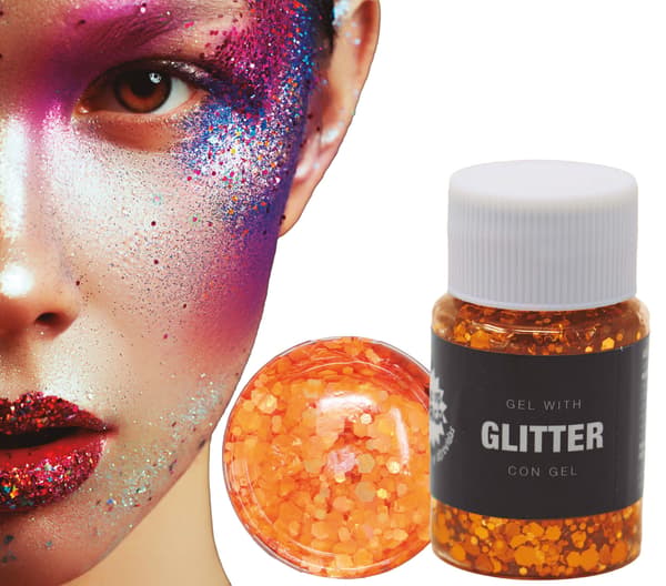 ORANGE Glittergel för kroppsmakeup 20g