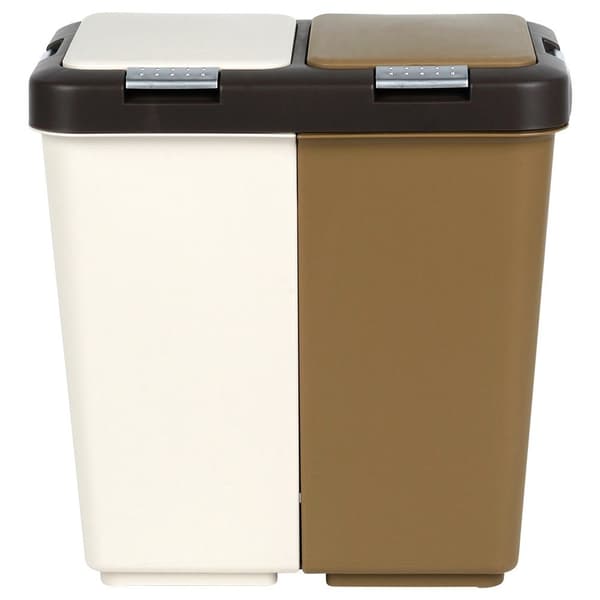 Plastik kurv til affaldssortering 2x10 l